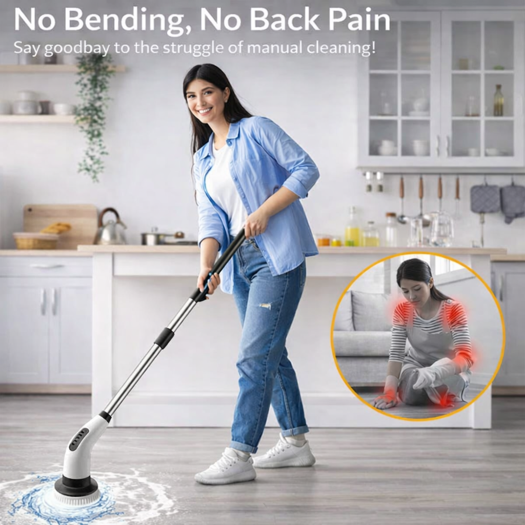 ComfortsHaven ™Electric Spin Scrubber