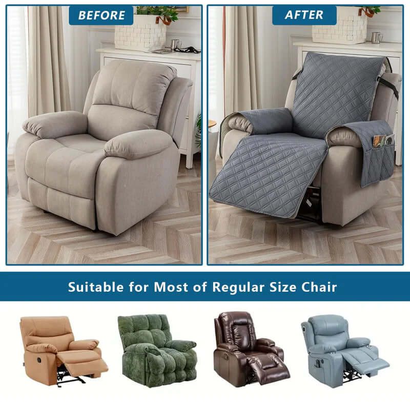 ComfortsHaven™ Waterproof Recliner Chair Cover