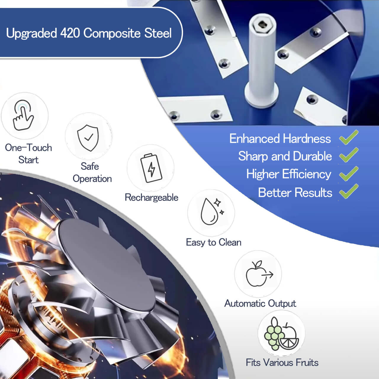 ComfortsHaven™ Electric Fruit & Vegetable Peeler