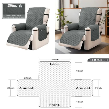 ComfortsHaven™ Waterproof Recliner Chair Cover