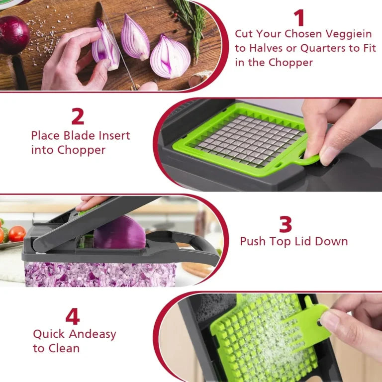 ComfortsHaven™ 14-in-1 Vegetable Chopper