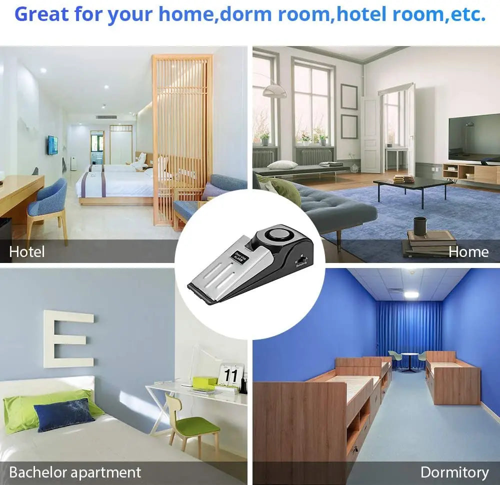 ComfortsHaven™ Portable Alarm Door Stopper