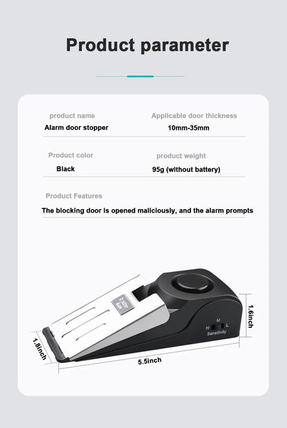 ComfortsHaven™ Portable Alarm Door Stopper